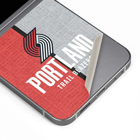 NBA Portland Trail Blazers Canvas Galaxy Z Flip6 Skin