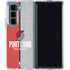 NBA Portland Trail Blazers Canvas Galaxy Z Fold5 5G Clear Case