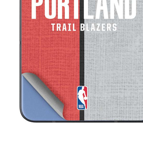 NBA Portland Trail Blazers Canvas Galaxy Z Fold5 5G Skin