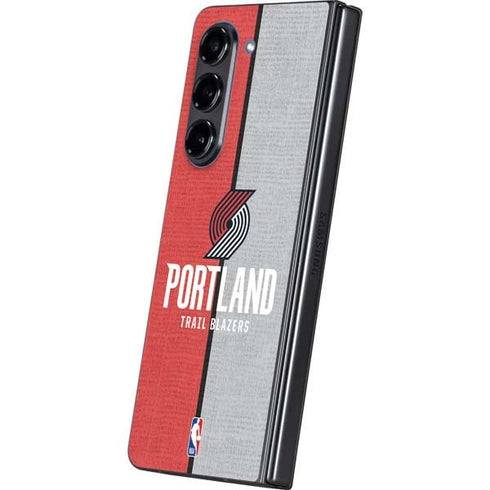 NBA Portland Trail Blazers Canvas Galaxy Z Fold5 5G Skin