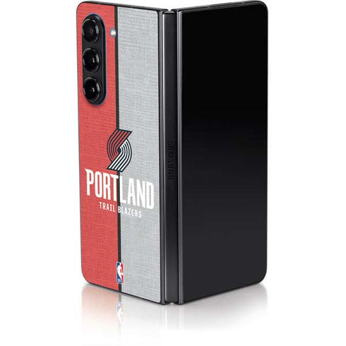 NBA Portland Trail Blazers Canvas Galaxy Z Fold5 5G Skin