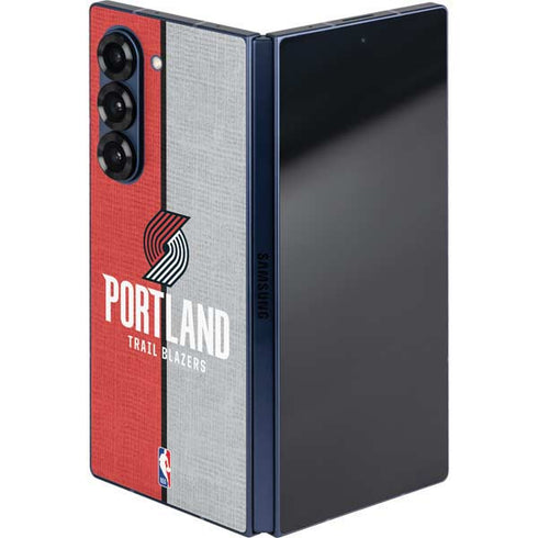 NBA Portland Trail Blazers Canvas Galaxy Z Fold6 Skin