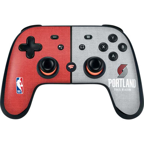 NBA Portland Trail Blazers Canvas Google Stadia Controller Skin