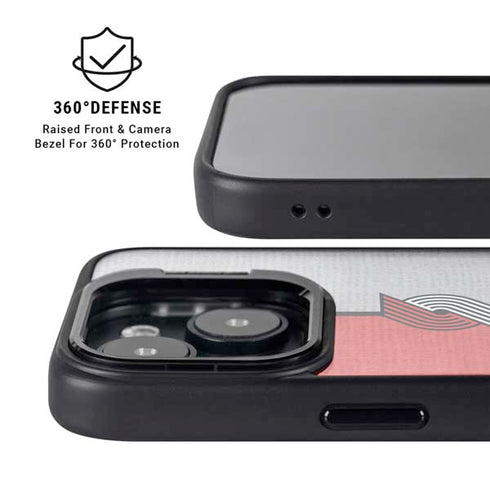 NBA Portland Trail Blazers Canvas iPhone 15 Plus Kickstand Case