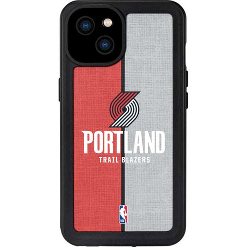 NBA Portland Trail Blazers Canvas iPhone 15 Plus Waterproof Case