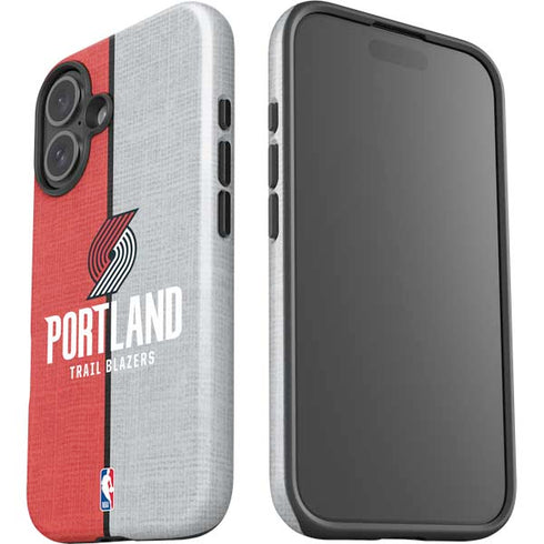 NBA Portland Trail Blazers Canvas iPhone 16 Impact Case