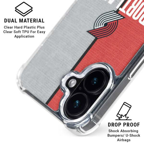 NBA Portland Trail Blazers Canvas iPhone 16 MagSafe Case