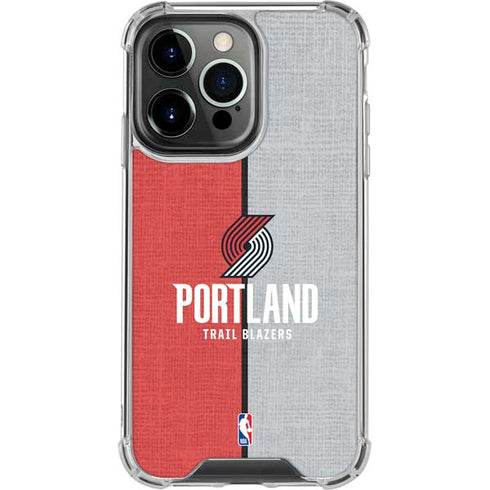 NBA Portland Trail Blazers Canvas iPhone 16 Pro Clear Case
