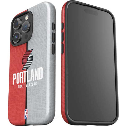 NBA Portland Trail Blazers Canvas iPhone 16 Pro Impact Case