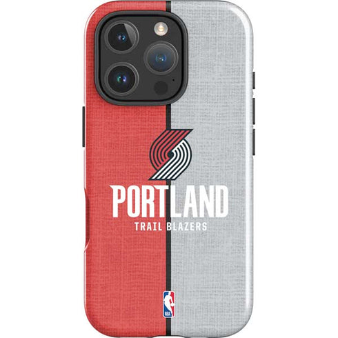 NBA Portland Trail Blazers Canvas iPhone 16 Pro Max Impact Case