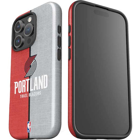 NBA Portland Trail Blazers Canvas iPhone 16 Pro Max Impact Case