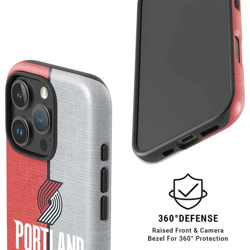 NBA Portland Trail Blazers Canvas iPhone 16 Pro Max Magsafe Impact Case