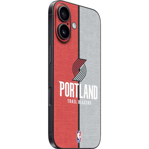 NBA Portland Trail Blazers Canvas iPhone 16 Skin