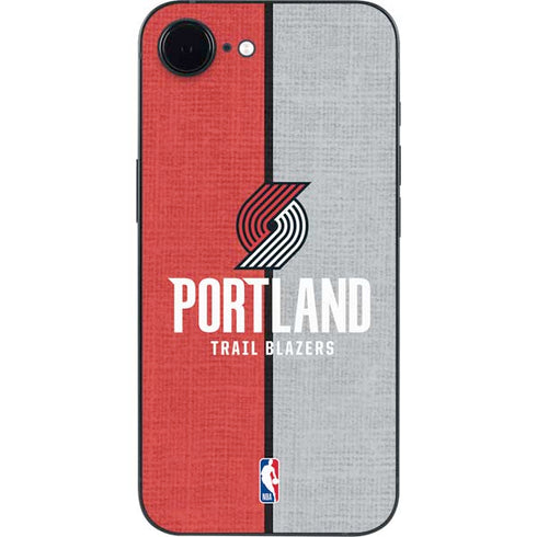 NBA Portland Trail Blazers Canvas iPhone 16e Skin
