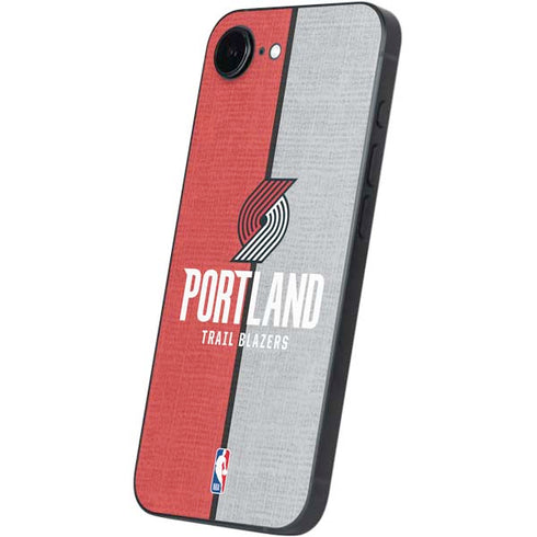 NBA Portland Trail Blazers Canvas iPhone 16e Skin