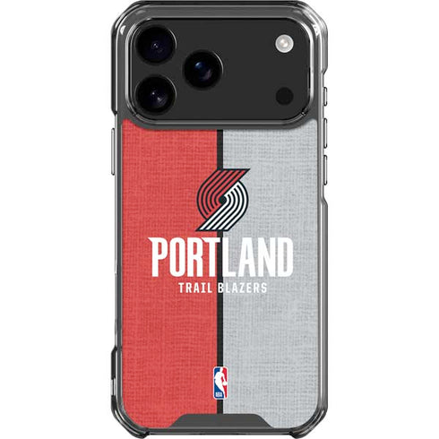 NBA Portland Trail Blazers Canvas iPhone 18 Pro Max Clear Case
