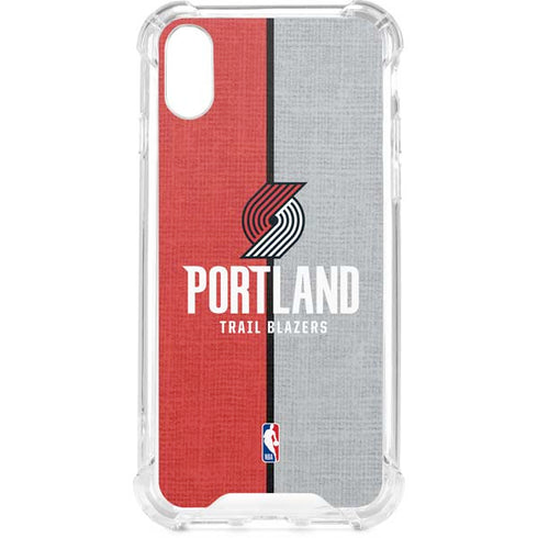 NBA Portland Trail Blazers Canvas iPhone XS Clear Case