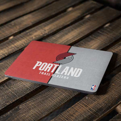 NBA Portland Trail Blazers Canvas Apple MacBook Air Skin