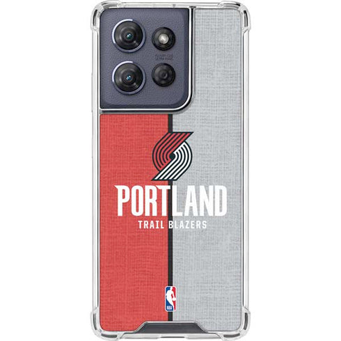NBA Portland Trail Blazers Canvas Moto G 5G (2025) Clear Case