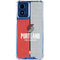 NBA Portland Trail Blazers Canvas Moto G 5G (2024) Clear Case