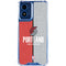 NBA Portland Trail Blazers Canvas Moto G Play 4G (2024) Clear Case