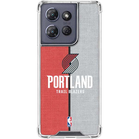 NBA Portland Trail Blazers Canvas Moto G Play 5G (2025) Clear Case