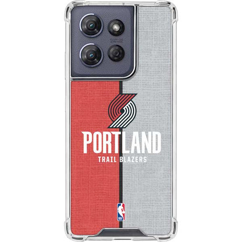 NBA Portland Trail Blazers Canvas Moto G Power 5G (2025) Clear Case