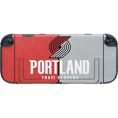 NBA Portland Trail Blazers Canvas Nintendo Switch 2 (2025) with Joy-Con Skin