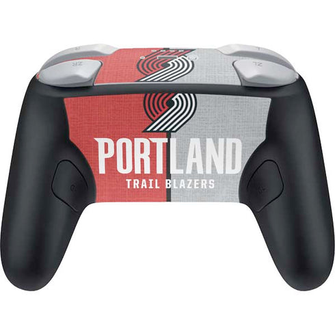 NBA Portland Trail Blazers Canvas Nintendo Switch 2 (2025) Pro Controller Skin