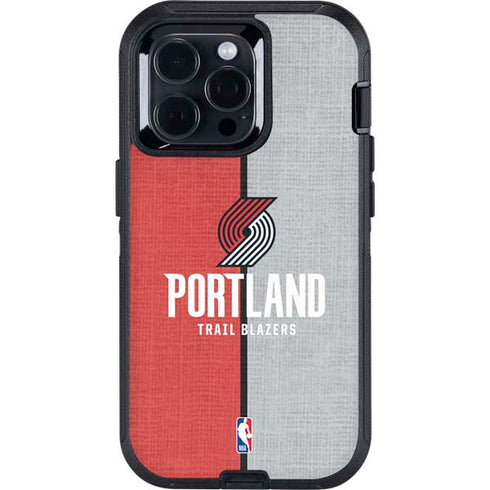 NBA Portland Trail Blazers Canvas Otterbox Defender iPhone Skin