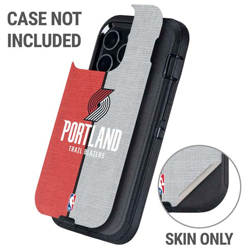 NBA Portland Trail Blazers Canvas Otterbox Defender iPhone Skin