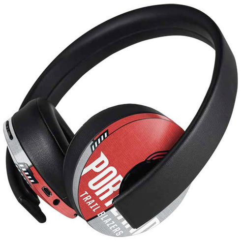 NBA Portland Trail Blazers Canvas PlayStation 4 Gold Wireless Headset Skin