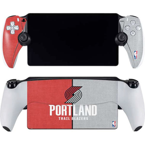 NBA Portland Trail Blazers Canvas PlayStation Portal Remote Player Skin