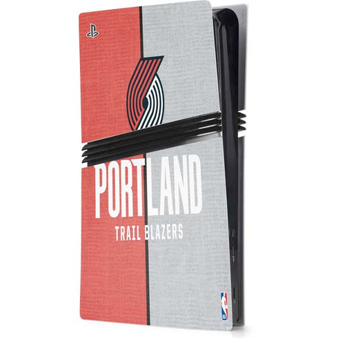 NBA Portland Trail Blazers Canvas PS5 Pro Console Skin
