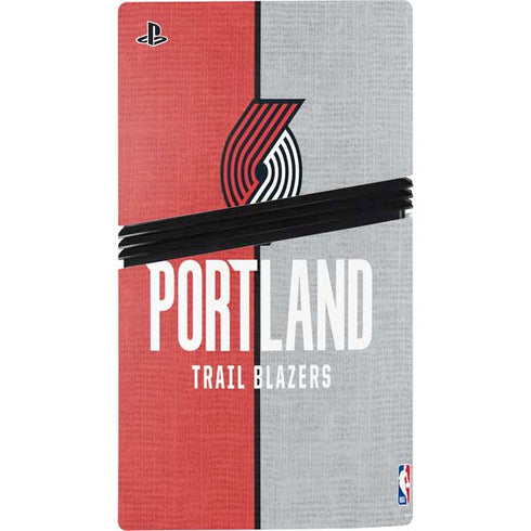 NBA Portland Trail Blazers Canvas PS5 Pro Console Skin