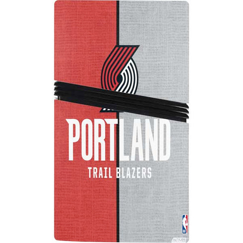 NBA Portland Trail Blazers Canvas PS5 Pro Console Skin