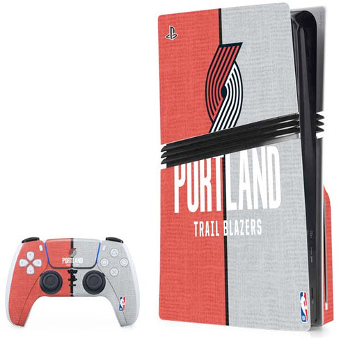 NBA Portland Trail Blazers Canvas PlayStation PS5 Skins