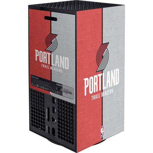 NBA Portland Trail Blazers Canvas XBox Series X Digital Edition Bundle Skin