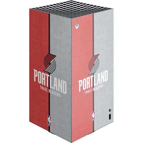 NBA Portland Trail Blazers Canvas XBox Series X Digital Edition Console Skin