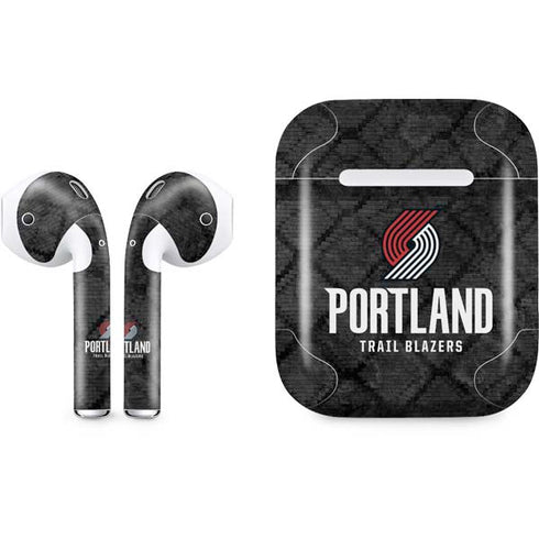 NBA Portland Trail Blazers Dark Rust Apple AirPods Skin