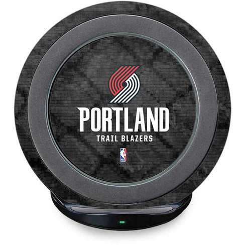 NBA Portland Trail Blazers Dark Rust Fast Charge Wireless Charging Stand Skin