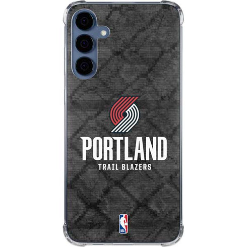 NBA Portland Trail Blazers Dark Rust Galaxy A35 5G Clear Case