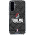 NBA Portland Trail Blazers Dark Rust Galaxy A36 5G Clear Case