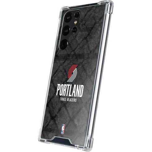 NBA Portland Trail Blazers Dark Rust Galaxy S23 Ultra Clear Case