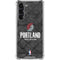 NBA Portland Trail Blazers Dark Rust Galaxy S24 FE Clear Case