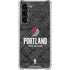 NBA Portland Trail Blazers Dark Rust Galaxy S24 FE Clear Case