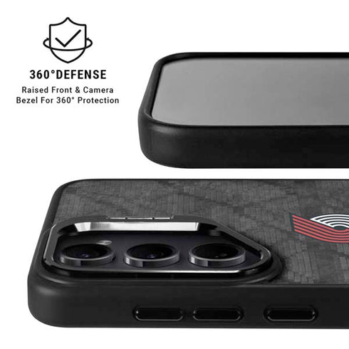 NBA Portland Trail Blazers Dark Rust Galaxy S25 Kickstand Case