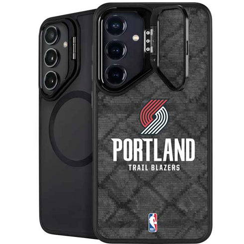 NBA Portland Trail Blazers Dark Rust Galaxy S24 Plus Kickstand Case