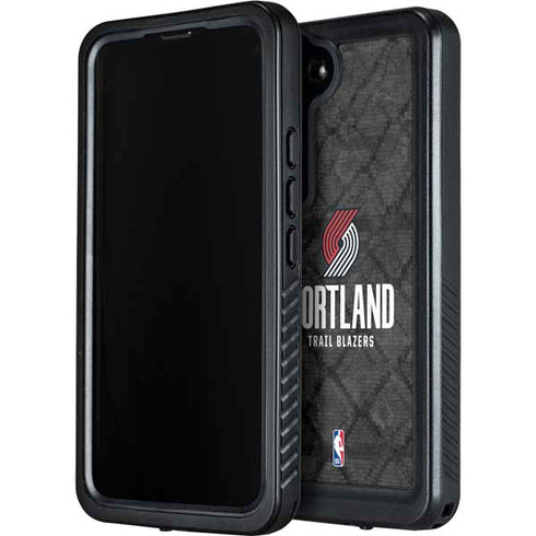NBA Portland Trail Blazers Dark Rust Galaxy S24 Plus Waterproof Case