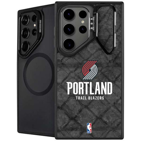 NBA Portland Trail Blazers Dark Rust Galaxy S24 Ultra Kickstand Case